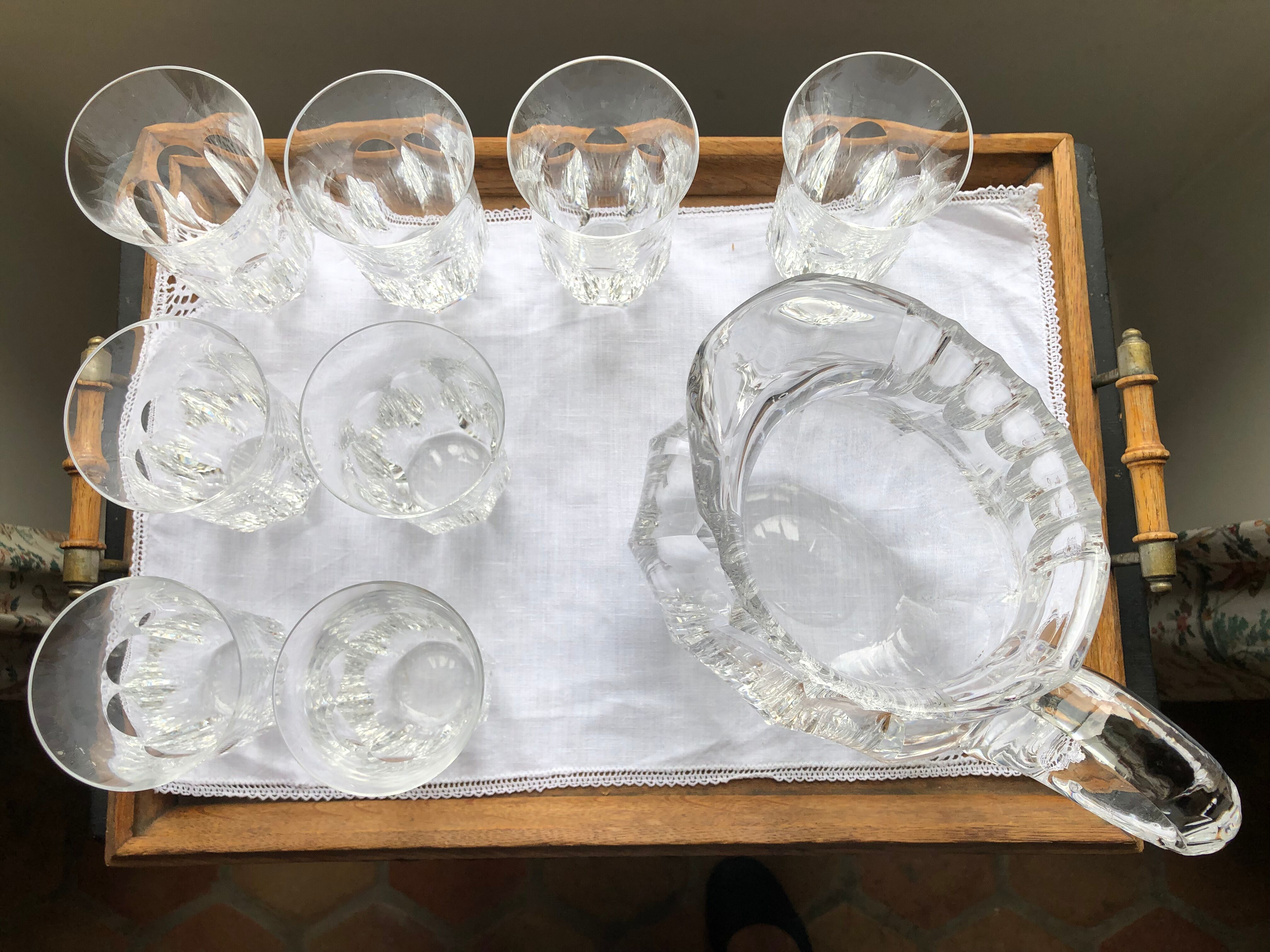 Service of crystal glasses from Wien brand Josephinehütte