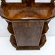 Art Deco Italian Walnut Briar Sideboard with Mirror, Early 20th Century