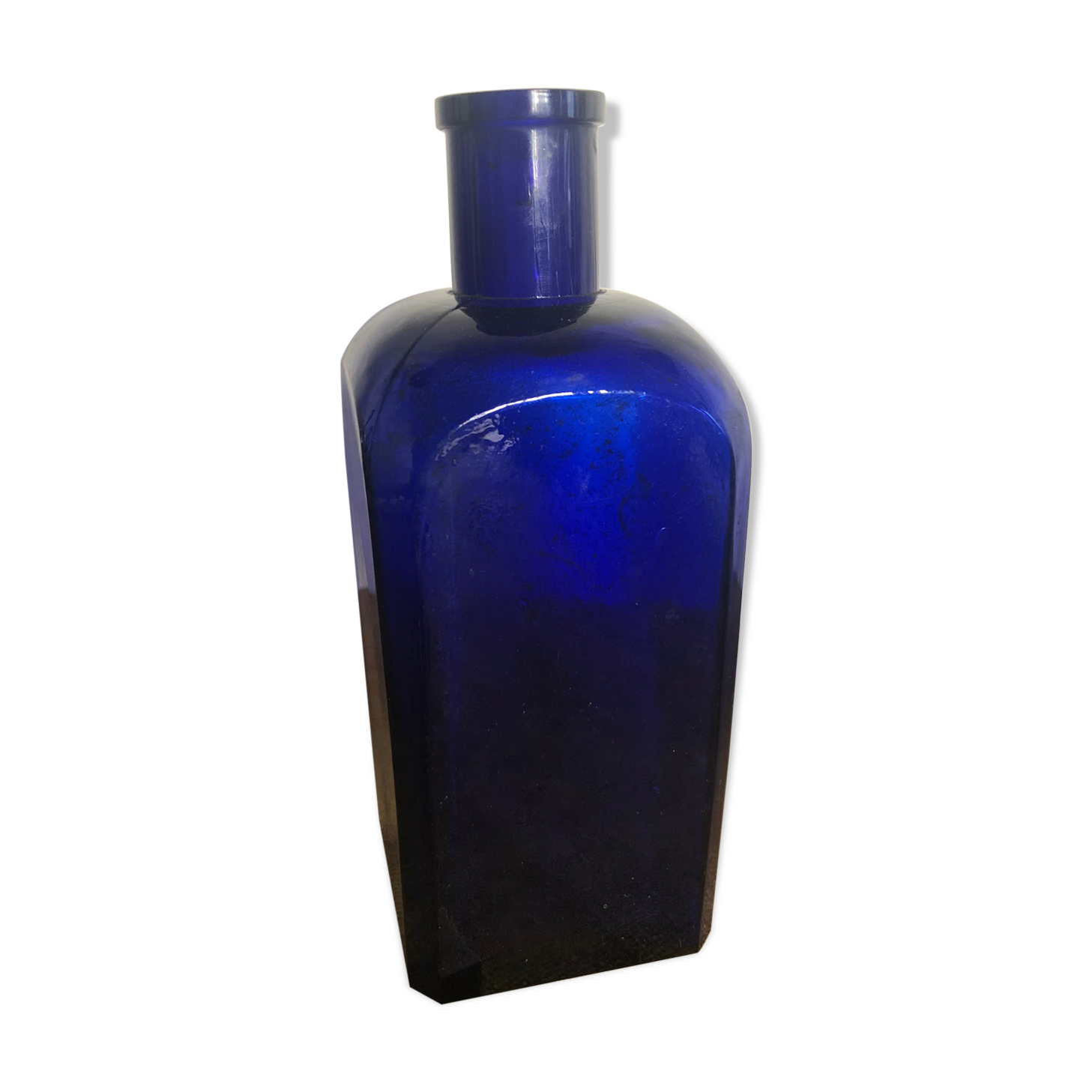 Bottle, blue decanter