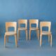 Set of 4 Chair 66, Alvar Aalto, Artek