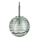 No. 1 of 2 - elegant doria pendant lamp clear and smoke grey glass 60s 70s