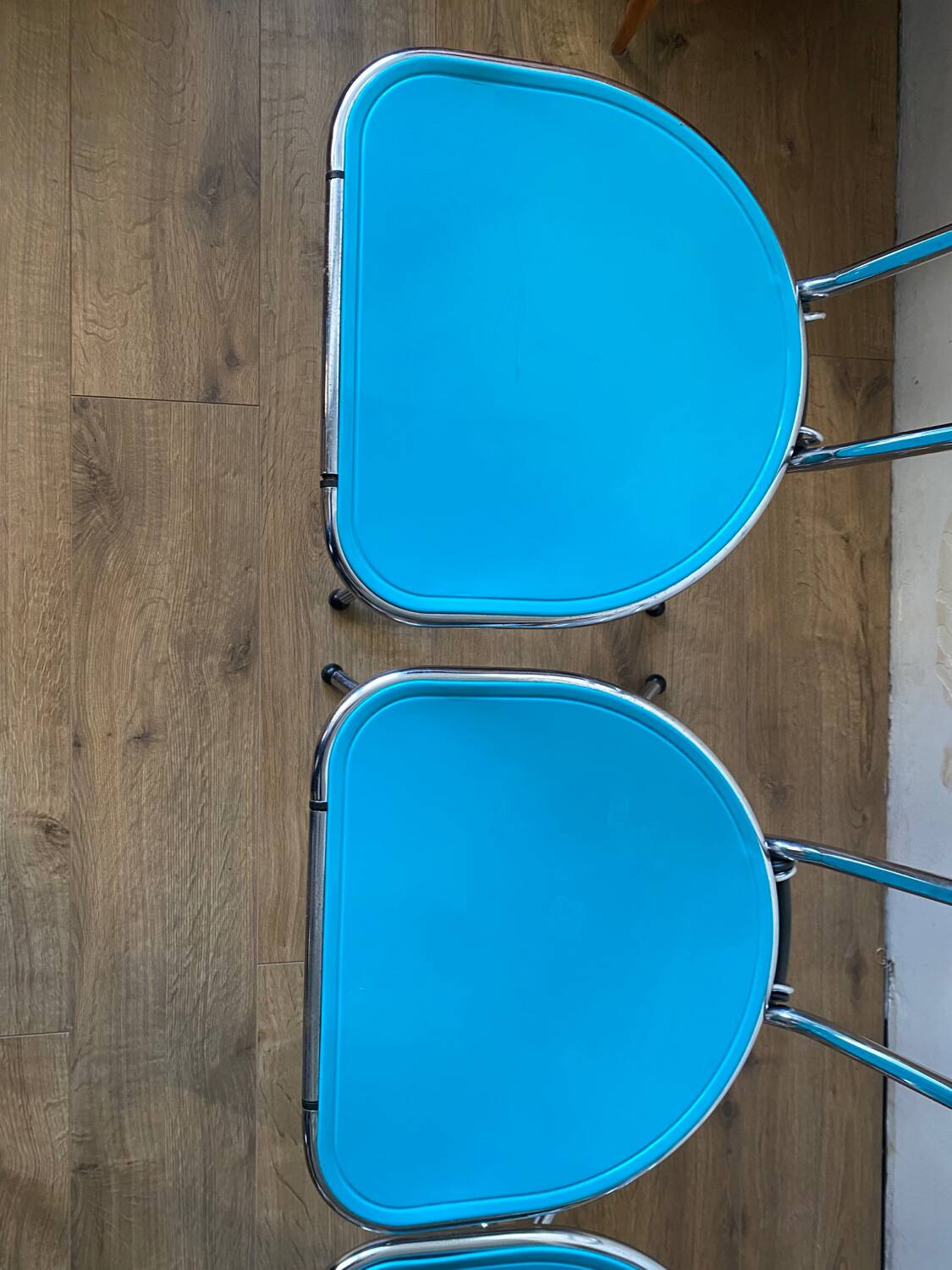 Niels Gammelgaard Chrome Folding Chairs for Ikea 1980´s