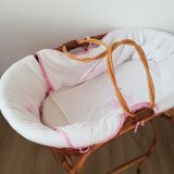 Couffin in rattan 60s