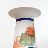 Vintage German ceramic vase Postmodern Alta Mira series by Gilbert Portanier for Rosenthal, 1980s.