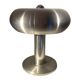 Lampe 'Donut' aluminium brossé, Design Space Age, ca 1960