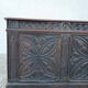 Large Gothic desk in solid oak from the 19th century.