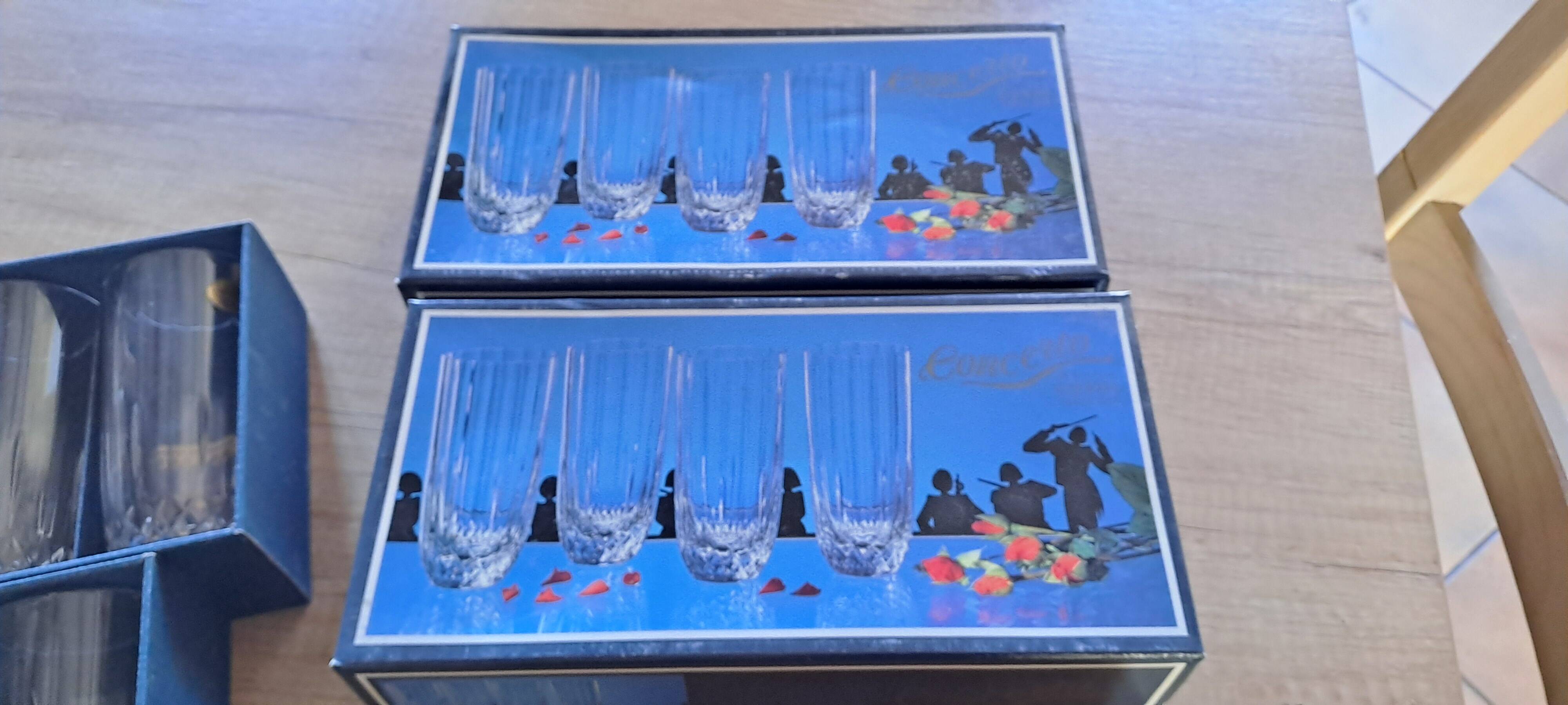 Crystal orangeade glass