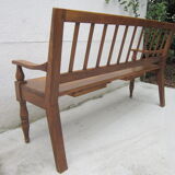 Settle in solid beech