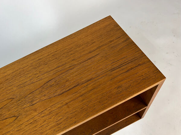 Étagère vintage en teck, bibliothèque, étagère de coffre des années 60, milieu du siècle.