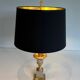 Pair of palm lamps in chrome and brass in the style of Maison Charles. Circa 1970.