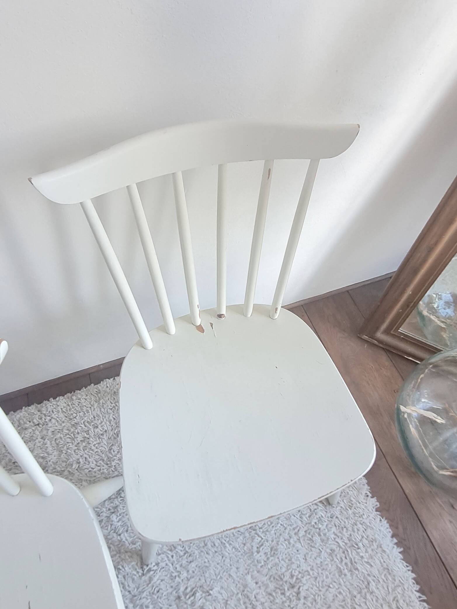 Set of six vintage Scandinavian chairs