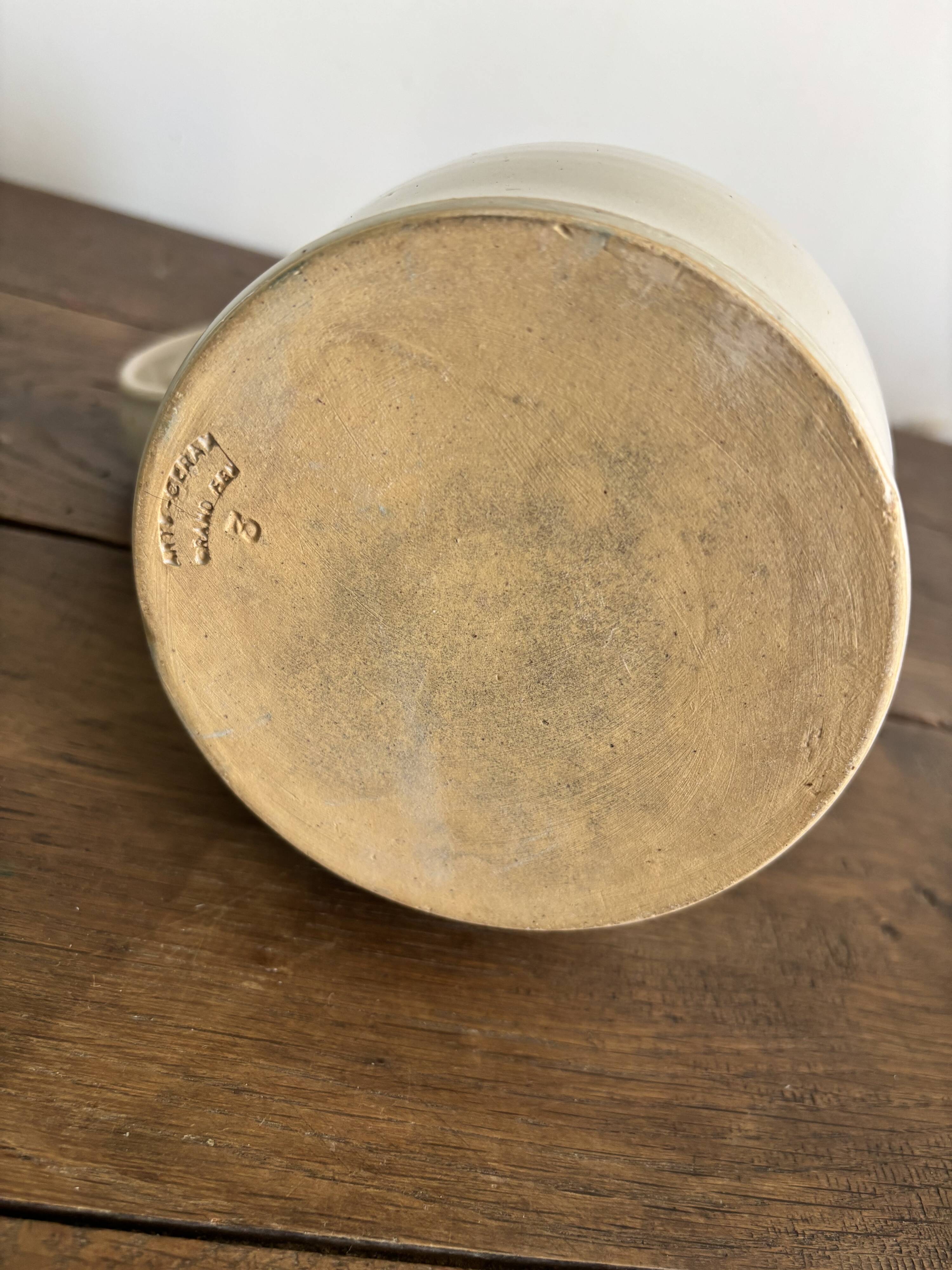 Set of French artisanal stoneware ceramics – 1960s