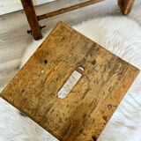 Old wooden painter's stool