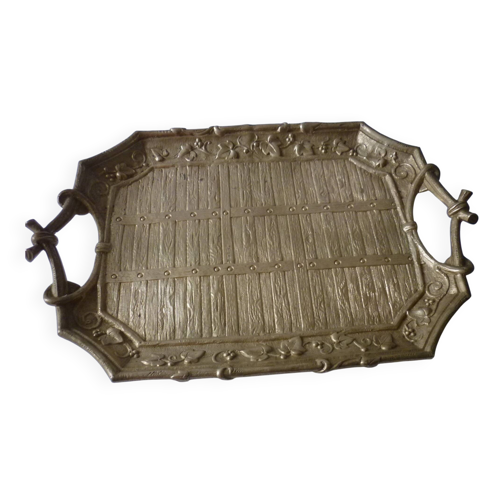 Bronze tray, 33 cm
