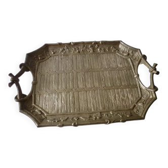 Bronze tray, 33 cm