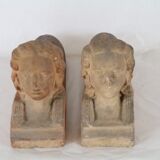 Andirons terracotta