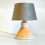 Geometric ceramic lamp by larec 80s