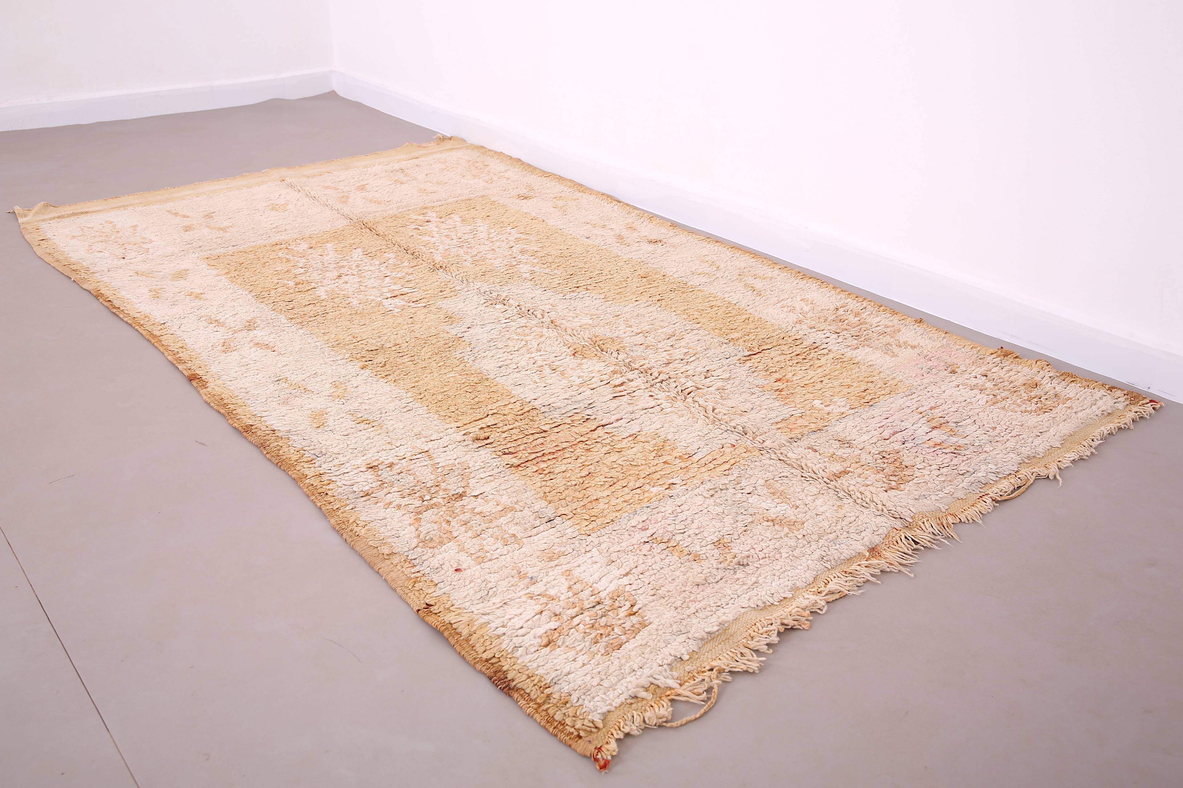 Yellow Vintage Berber Rug 153 CM X 266 CM - Tapis berbere vintage