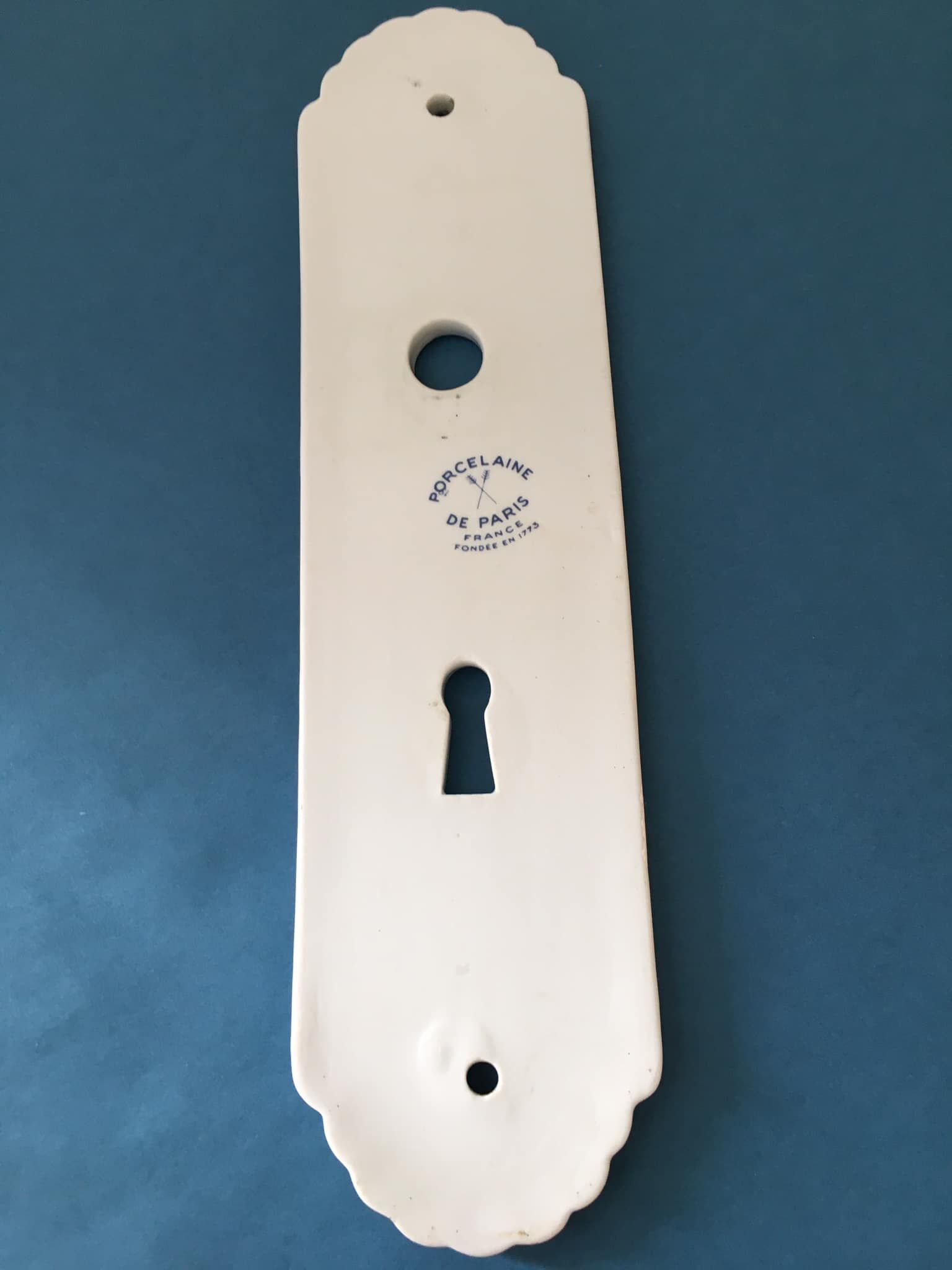 Paris porcelain door plaque