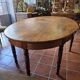 Large oval farmhouse table in solid oak, 19th century, 243 × 153cm