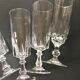 Set 12 flûtes à champagne cristallin taillé