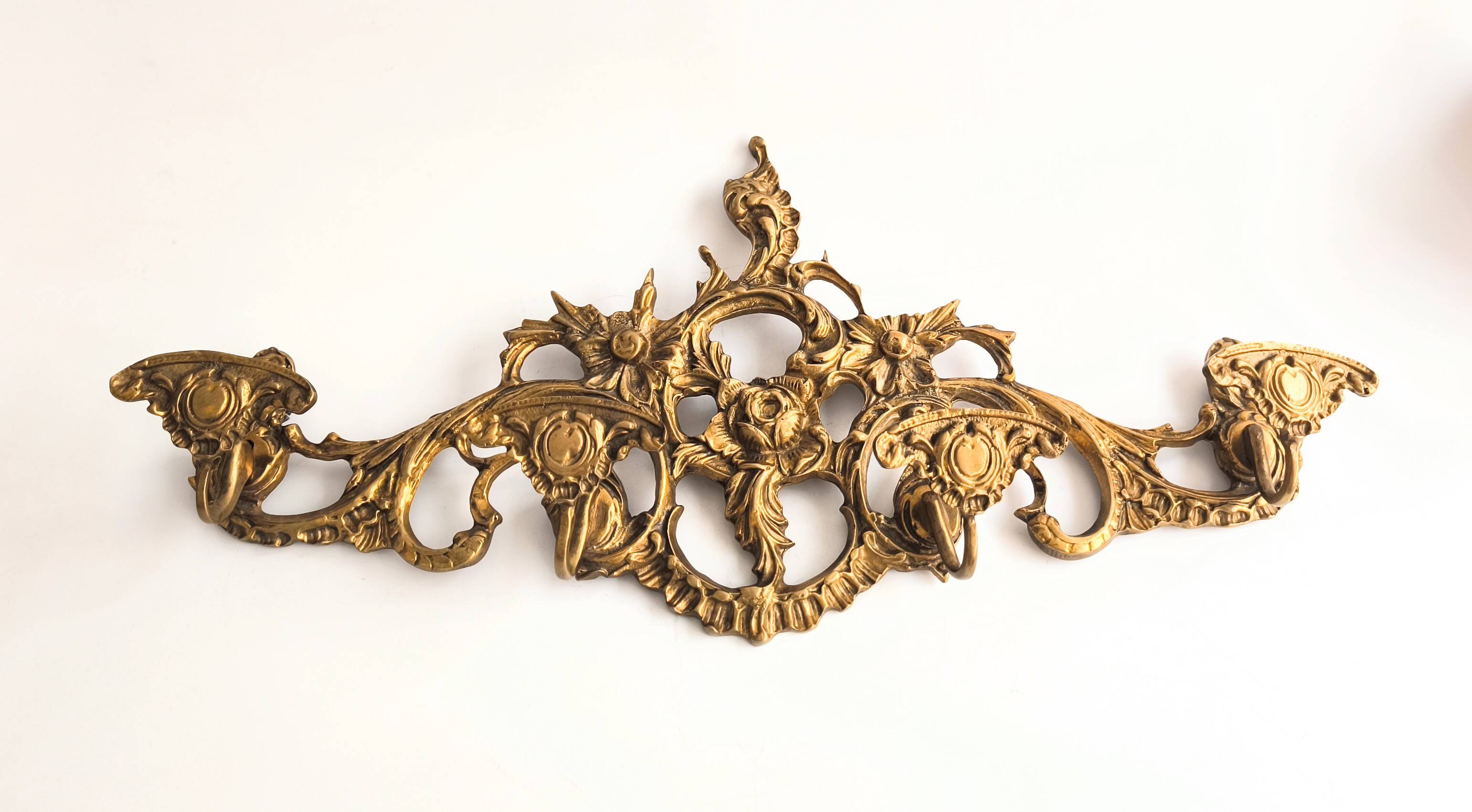 Perchero de bronce francés estilo Imperial