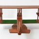 Vintage teak airplane on a stand - 1960s