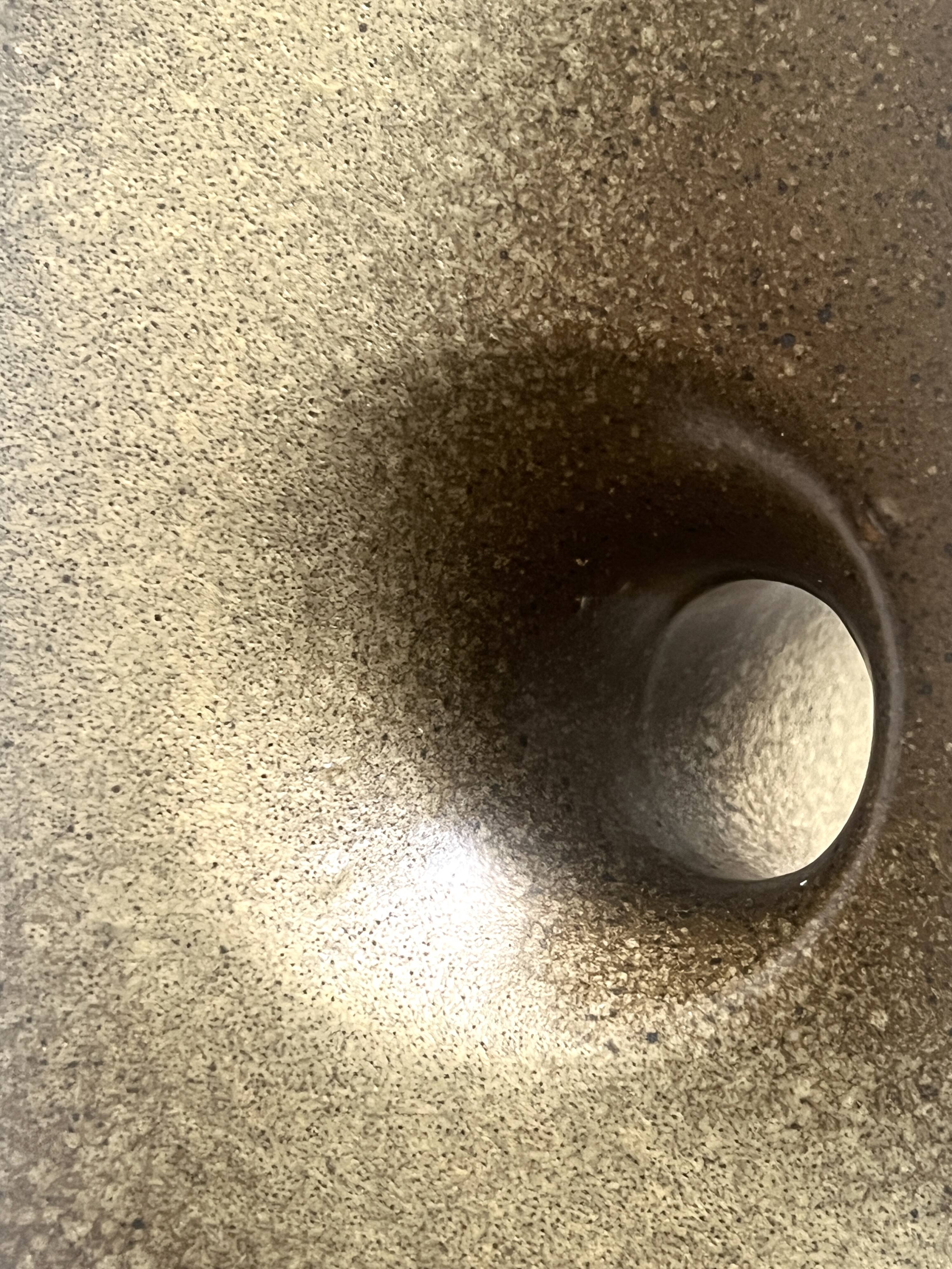 The modernist vase is German, VEB Haldensleben Fat Lava 1970.