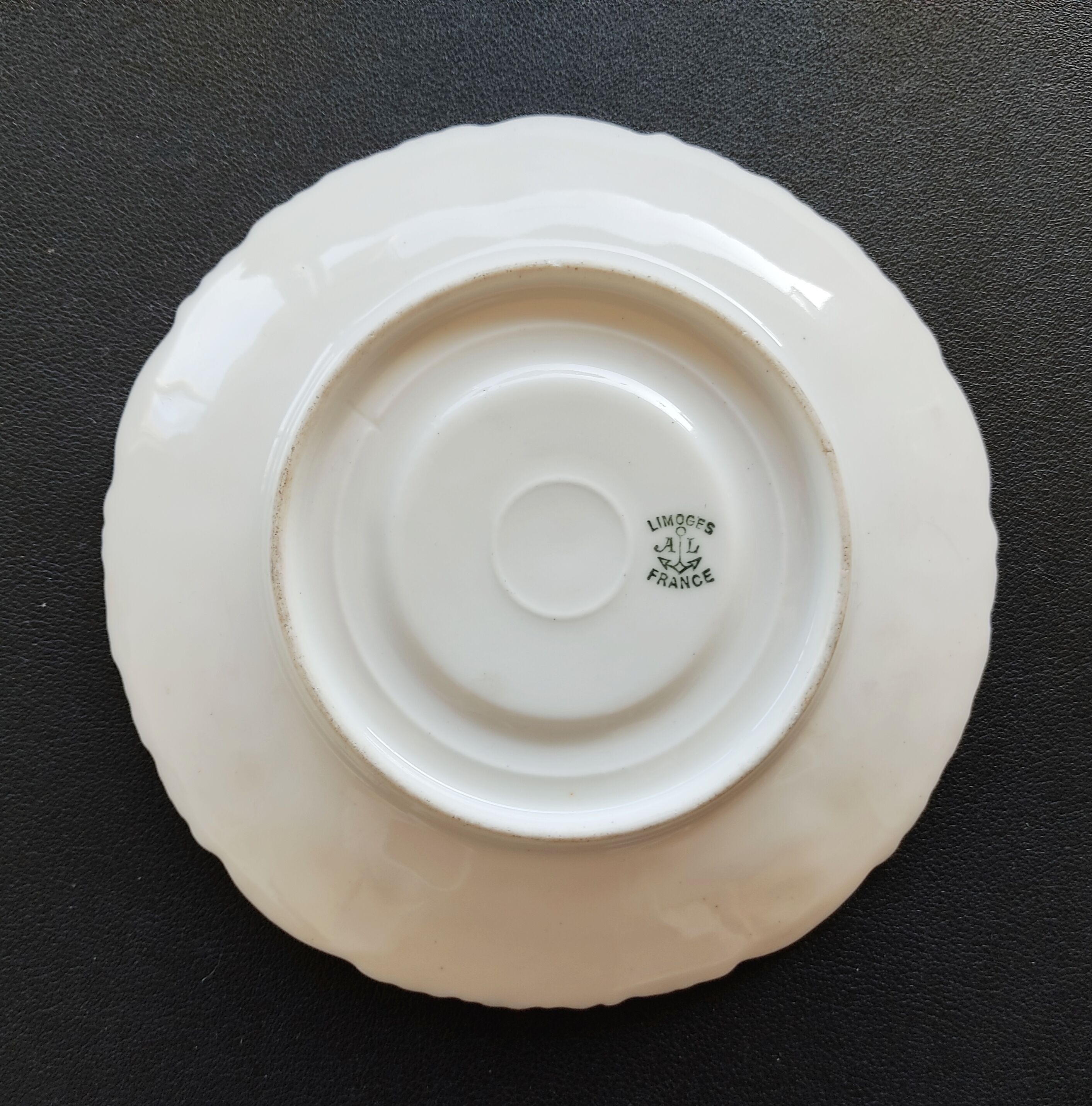 Late 19th century Limoges hand-painted undercuper of