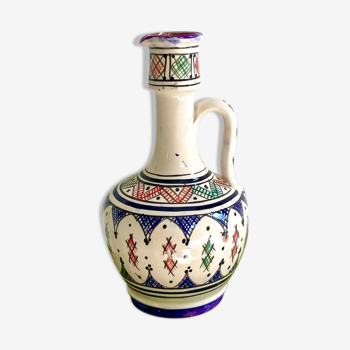 Vase soliflore céramique peinte à la main