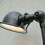 Double Industrial Graphite Floor Lamp 8-arm Jieldé by Jean Louis Domecq France 1960