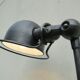 Double Industrial Graphite Floor Lamp 8-arm Jieldé by Jean Louis Domecq France 1960