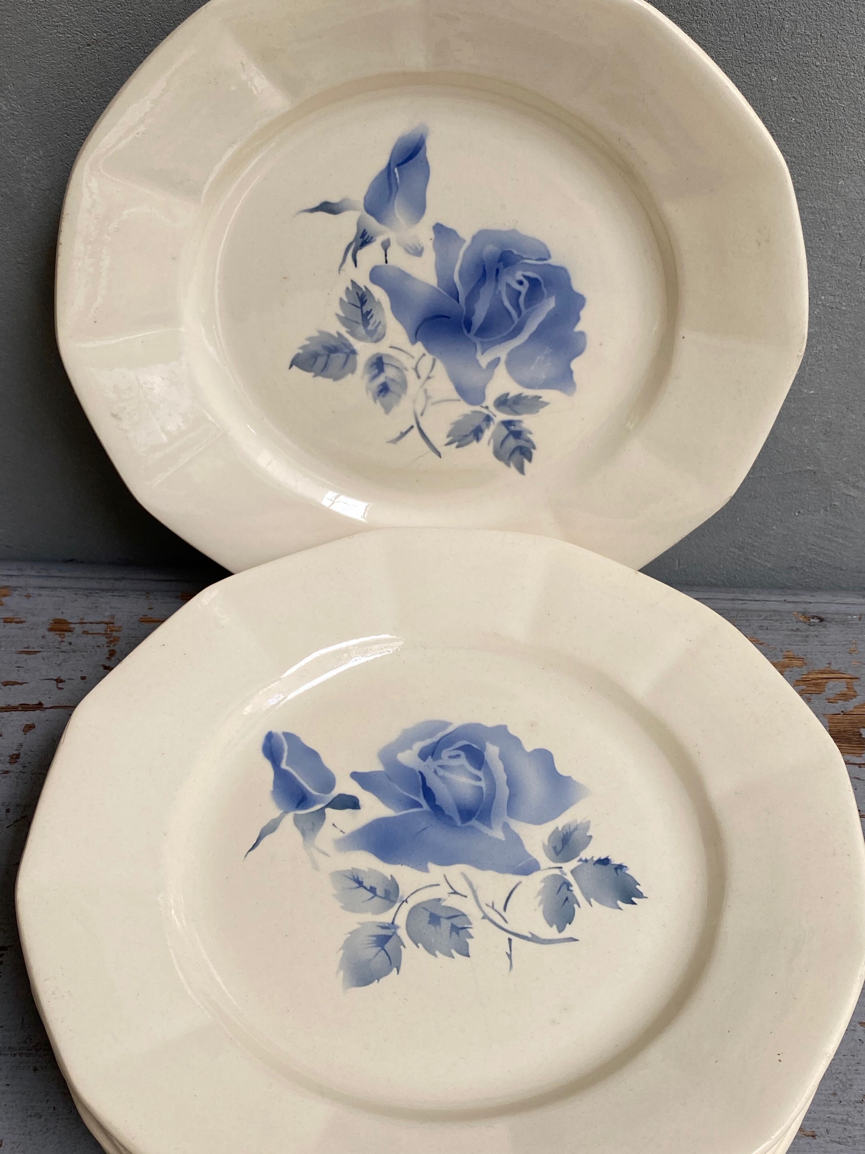 6 plates Digoin Sarreguemines