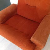 70s corduroy space age armchair