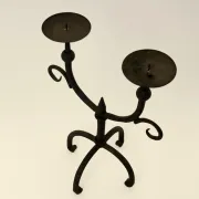 Double chandelier, wrought iron