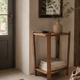 Table d’appoint sculpturale en bois massif – Ligne minimaliste - 1940