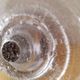Applique ou plafonnier space age en verre bullé 1970