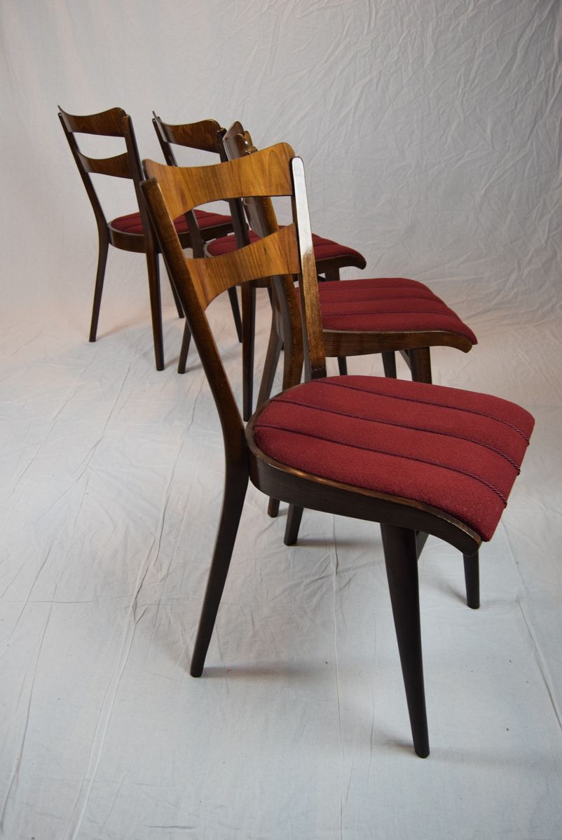 Table dining room in teak & four chairs 1960 s