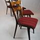 Table dining room in teak & four chairs 1960 s