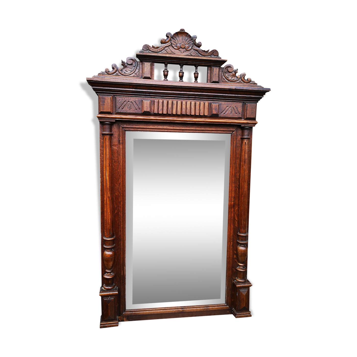 Henry II style trumeaux mirror