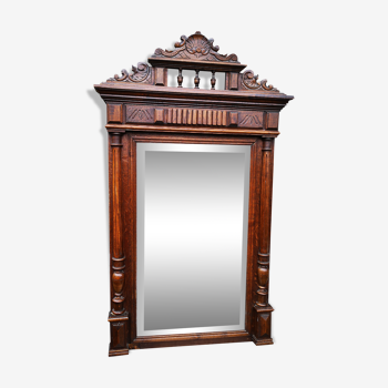 Henry II style trumeaux mirror