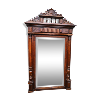 Henry II style trumeaux mirror