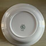 shallow dish Moulin des Loups with green checks