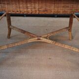1960 rattan dining table