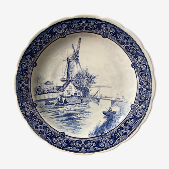 Decorative plate in Delfts earthenware