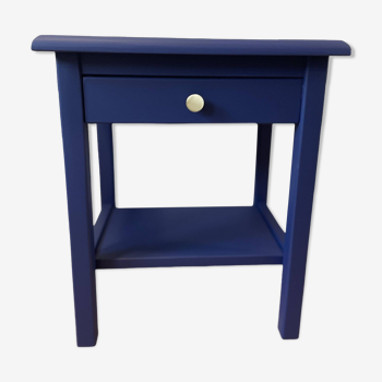 Pretty vintage royal blue bedside table