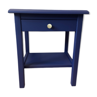 Pretty vintage royal blue bedside table