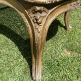 Sofa canage bench - gilded wood Louis XV style