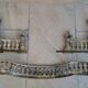 Louis XVI style bronze andirons and fireplace bar