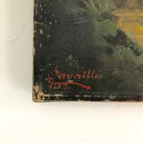 Table oil on canvas Cavaillès